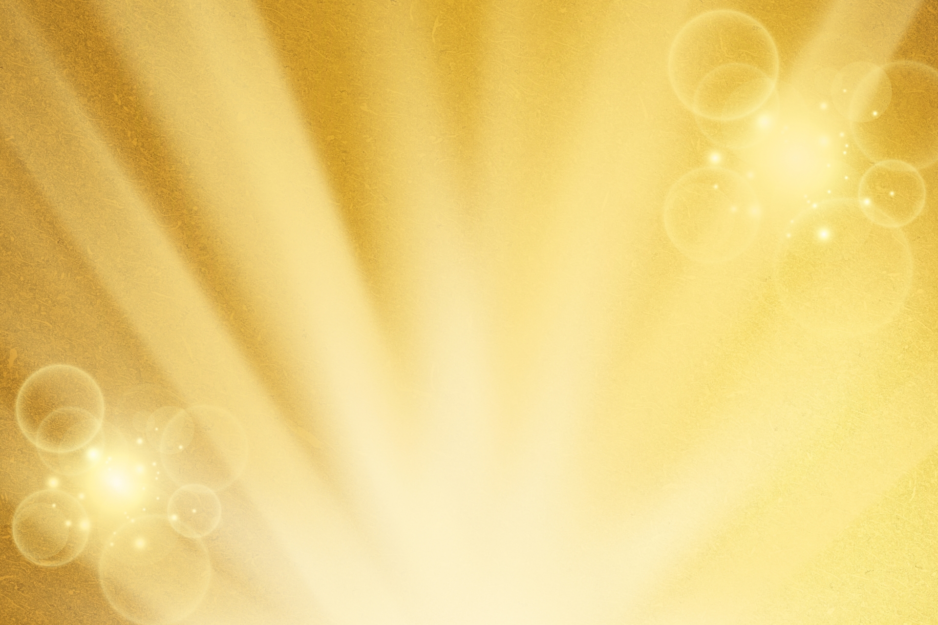 金色の光が広がる背景。金運や開運を象徴するイメージ